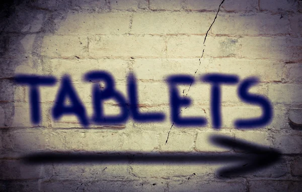 Tabletta fogalom — Stock Fotó