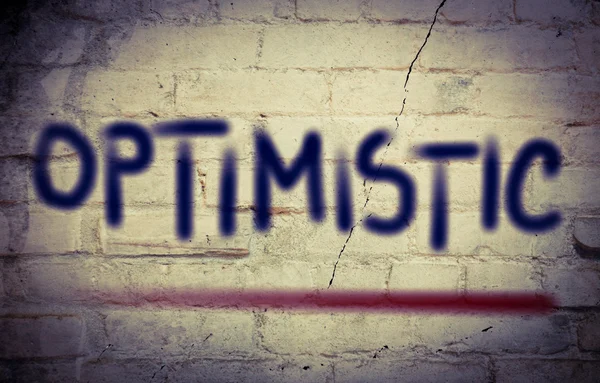 Оптимістичний концепції — стокове фото