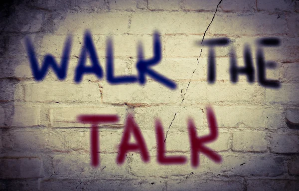 Camminare il concetto di Talk — Foto Stock