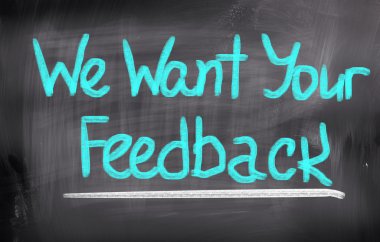 We Want Your Feedback Concept clipart