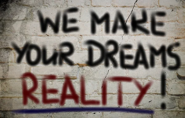 Μπορούμε να σας τα όνειρα πραγματικότητα έννοια — Φωτογραφία Αρχείου