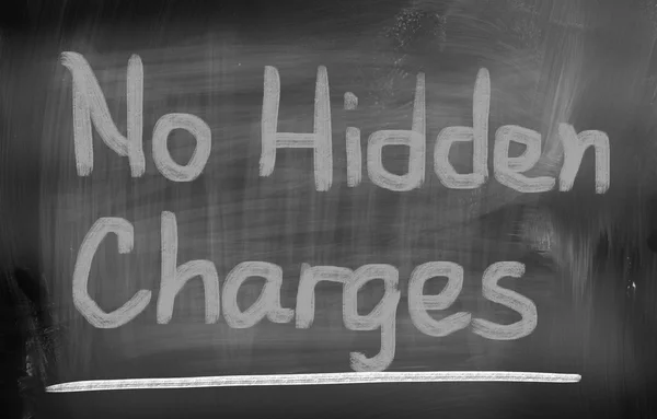 No Hidden Charges Concept — Stock Photo, Image