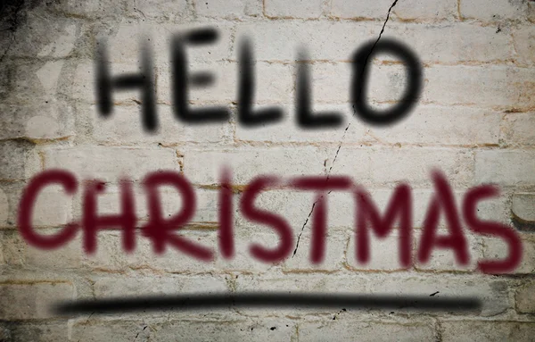 Hallo Weihnachtskonzept — Stockfoto