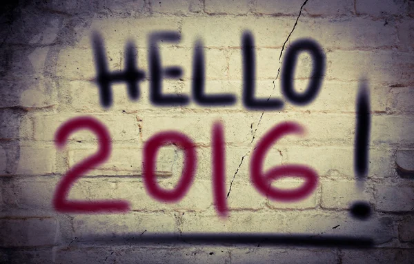 Hello 2016 Concept — Stock Photo, Image