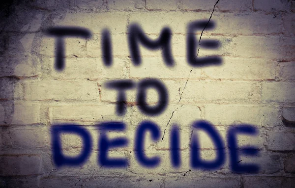 Time To Decide Concept — Stock Photo, Image