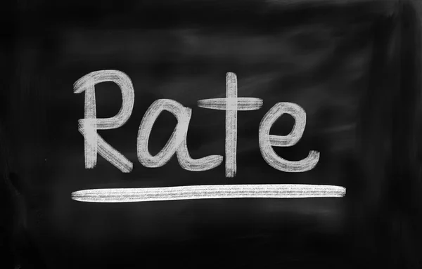 Rate koncept — Stockfoto