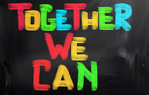 Together We Can Concept — Stock Photo, Image