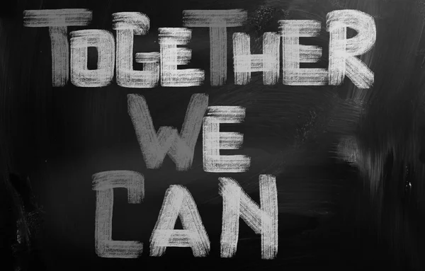 Together We Can Concept — Stock Photo, Image