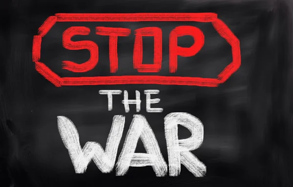 Arrêter concept de guerre — Photo