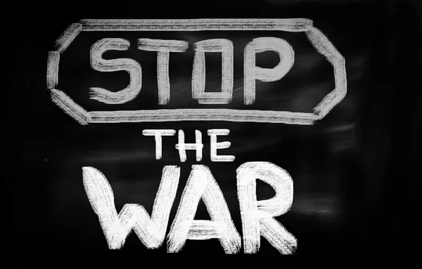 Stop savaş kavramı — Stok fotoğraf