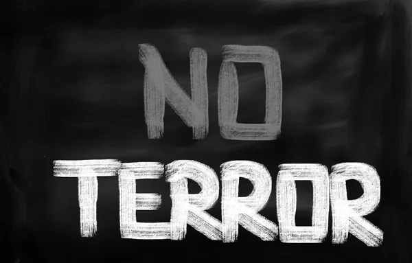 No Terror Concept — Stock Photo, Image