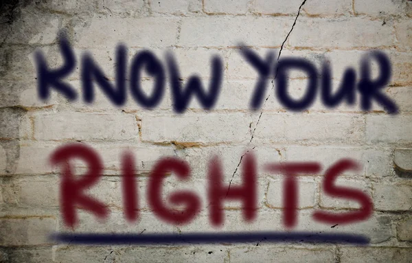 Conosci il tuo concetto di diritti — Foto Stock