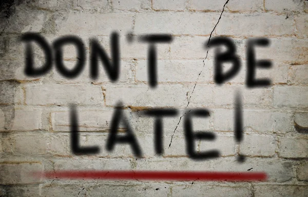 Don't Be Late Concept — Stock Photo, Image
