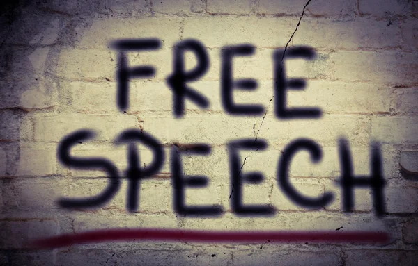 言论自由的概念 — 图库照片