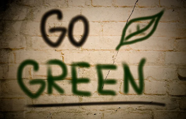 Ir conceito verde — Fotografia de Stock