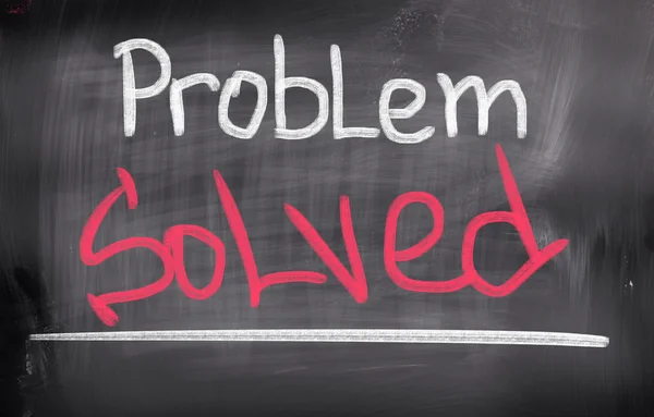 Problem Solved Concept — Stock Photo, Image