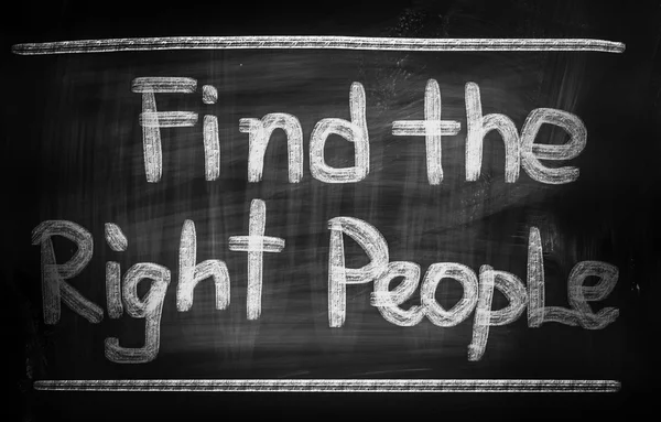 Find The Right People Concept — Stock Photo, Image