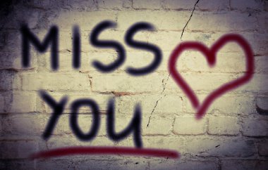 Miss You Concept clipart