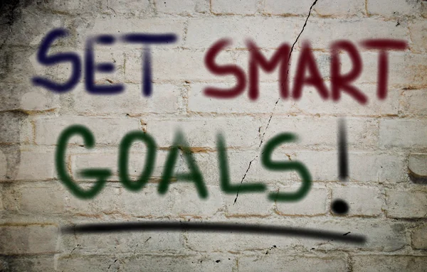 Sæt Smart Goals koncept - Stock-foto