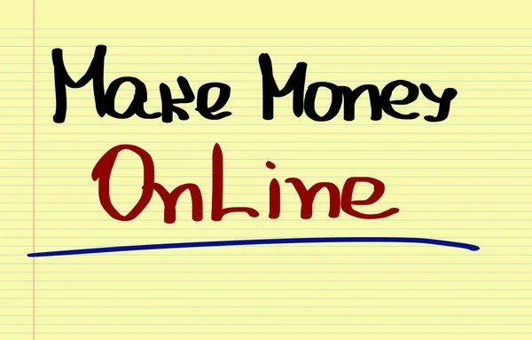 Make money online koncepció — Stock Fotó