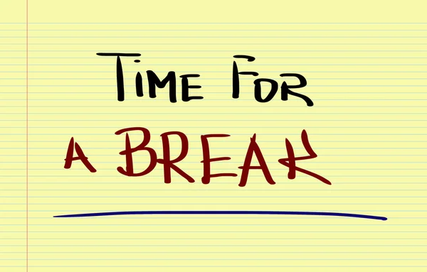 Time For A Break Concept — Stock Photo, Image