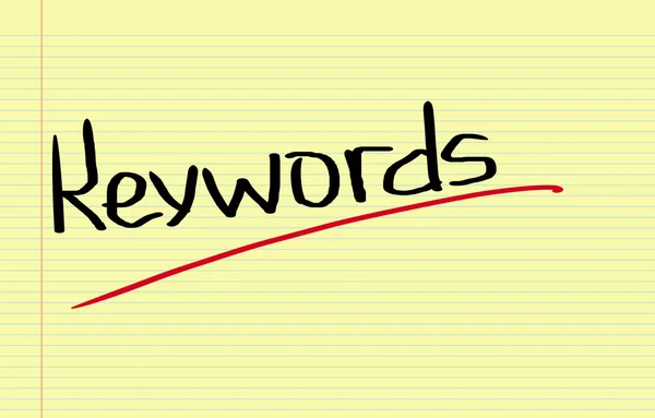 Keywords Concept — Stock Photo, Image