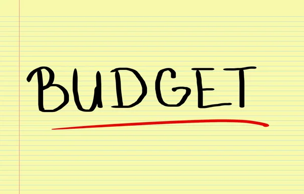 Budgetkoncept — Stockfoto