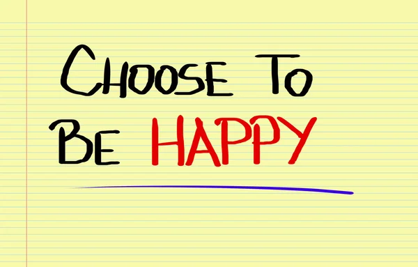 Escolha Ser Conceito Feliz — Fotografia de Stock