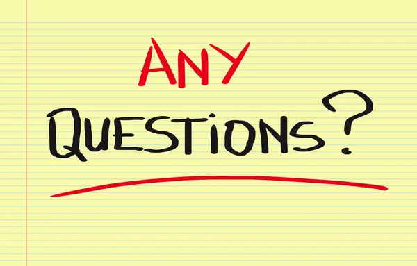 Any Questions Concept — Stock Photo, Image