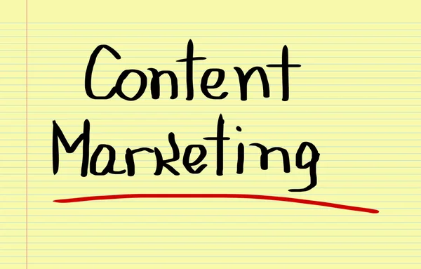 Concepto de Marketing de Contenidos — Foto de Stock