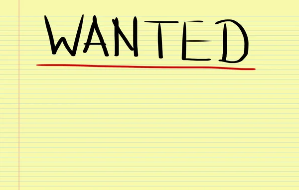 Wanted Concept — Stock Photo, Image