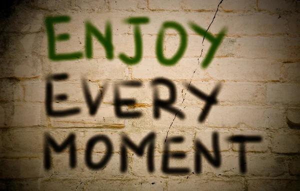 Enjoy Every Moment Concept — Stock Photo, Image