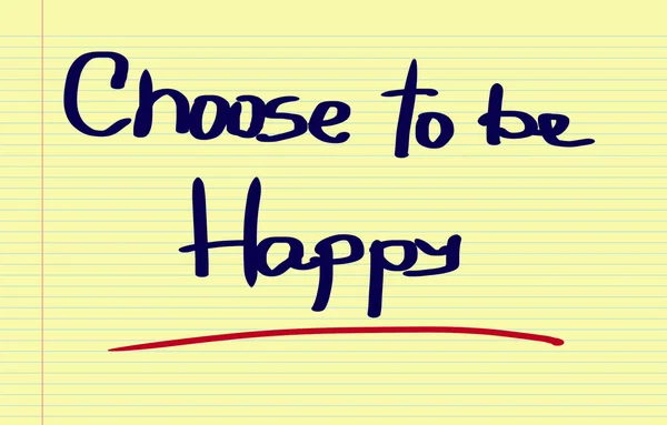 Choose To Be Happy Concept — Stock Photo, Image