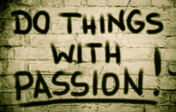 Do Things With Passion Concept — Stock Photo, Image