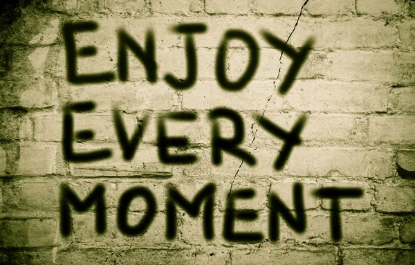 Enjoy Every Moment Concept — Stock Photo, Image