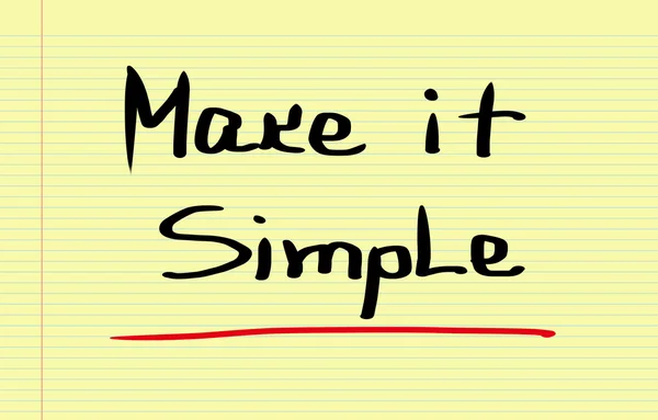 Make It Simple Concept — Stock Photo, Image