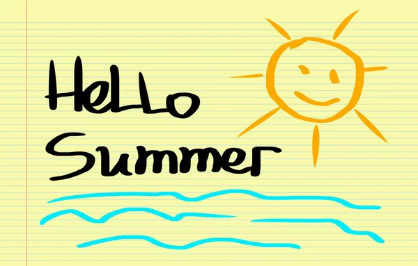 Hello Summer Concept — Stock Photo, Image