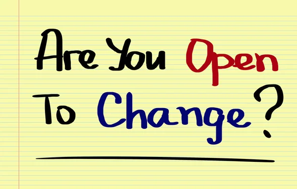 Are You Open To Change Concept — Stock Photo, Image