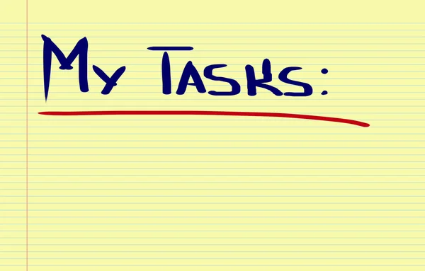 My Tasks Concept — Stock Photo, Image