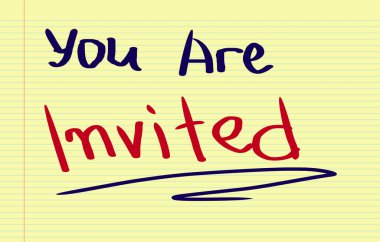 You Are Invited Concept clipart