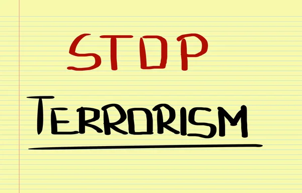 Terrorismuskonzept stoppen — Stockfoto
