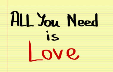 gereken tek şey aşk kavramı