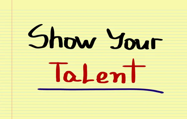 Mostre seu conceito de talento — Fotografia de Stock