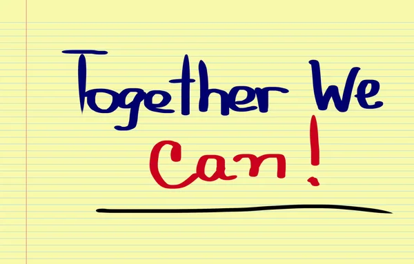 Together We Can Concept — Stock Photo, Image