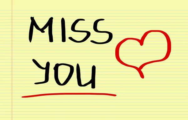 Miss You Concept — Stock Photo, Image