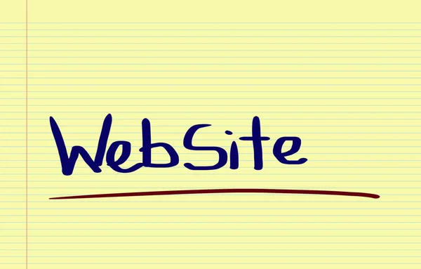 Sitio web Concep — Foto de Stock