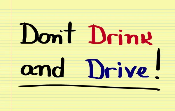 Yok içki ve sürücü kavramı — Stok fotoğraf