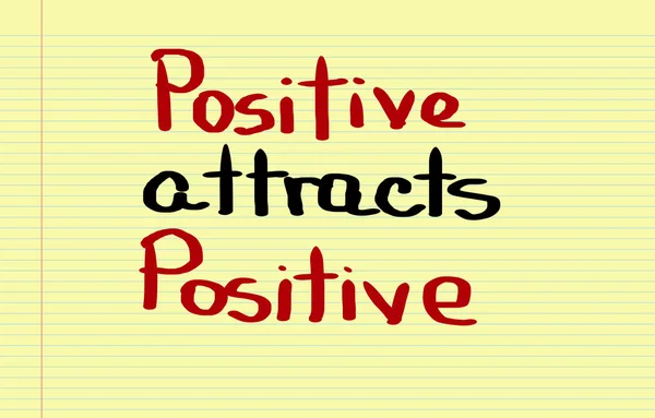 Positive Attracts Positive Concept — Stock Photo, Image