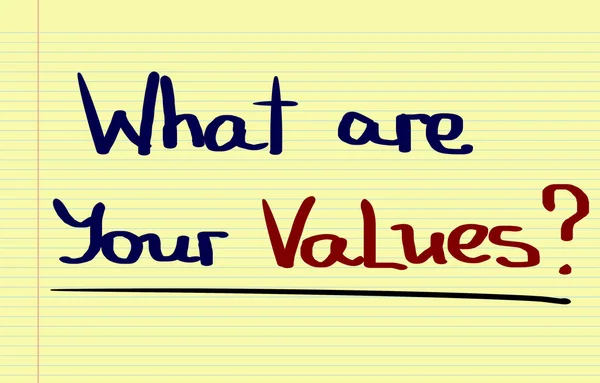 What Are Your Values Concept — Stock Photo, Image