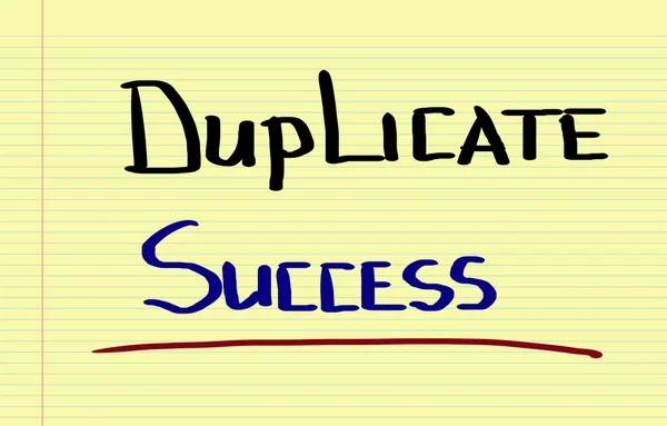 Concepto de éxito duplicado — Foto de Stock